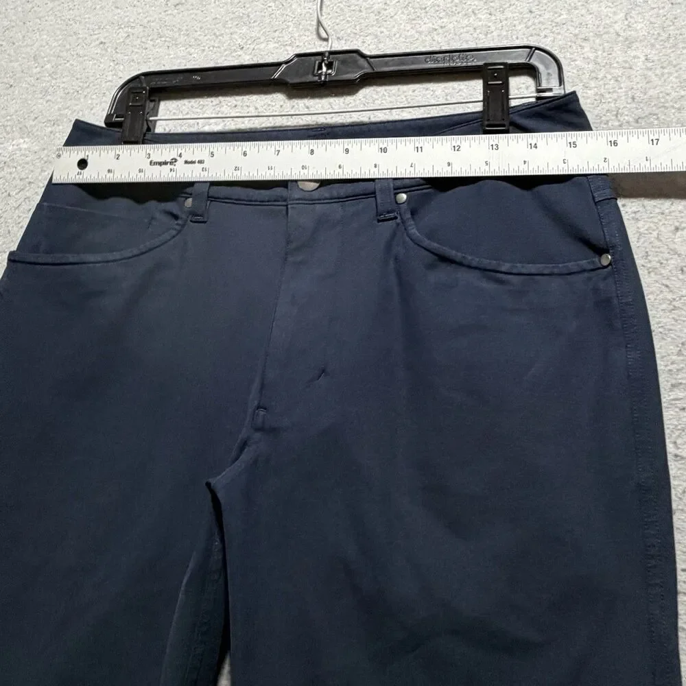 Lululemon Men's ABC Pant Sz 30 Navy Blue Slim Fit Warpstreme Athleisure Pockets